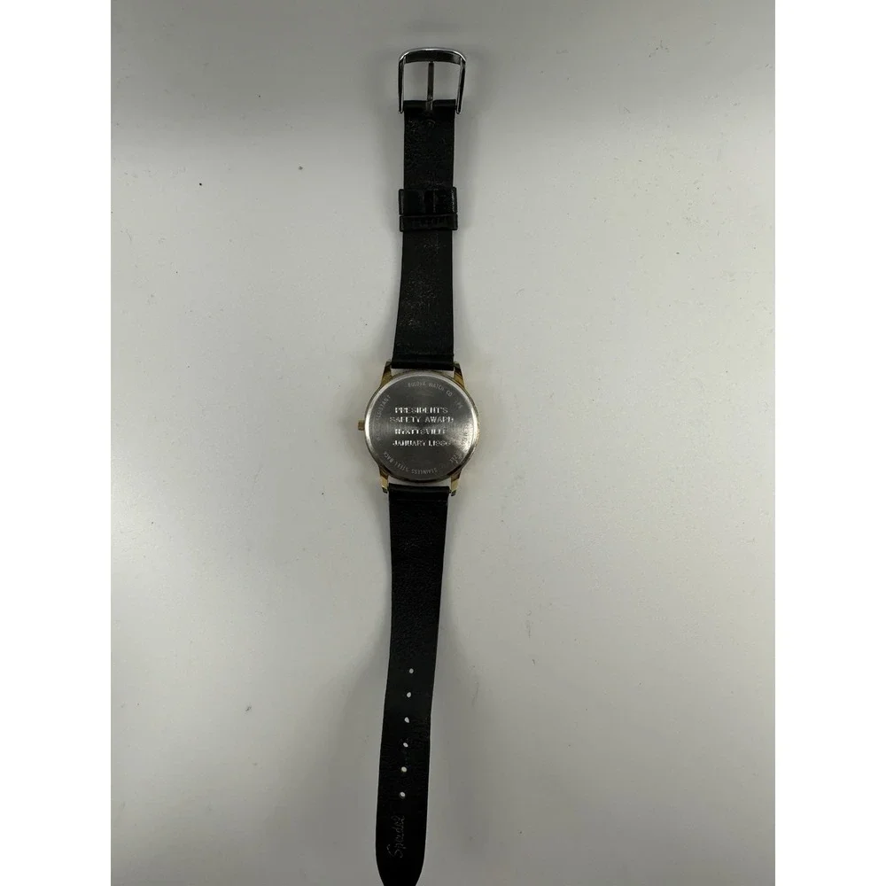 Accutron Bulova PPG Presidents Safety Award New Battery 1985 34MM 7.5